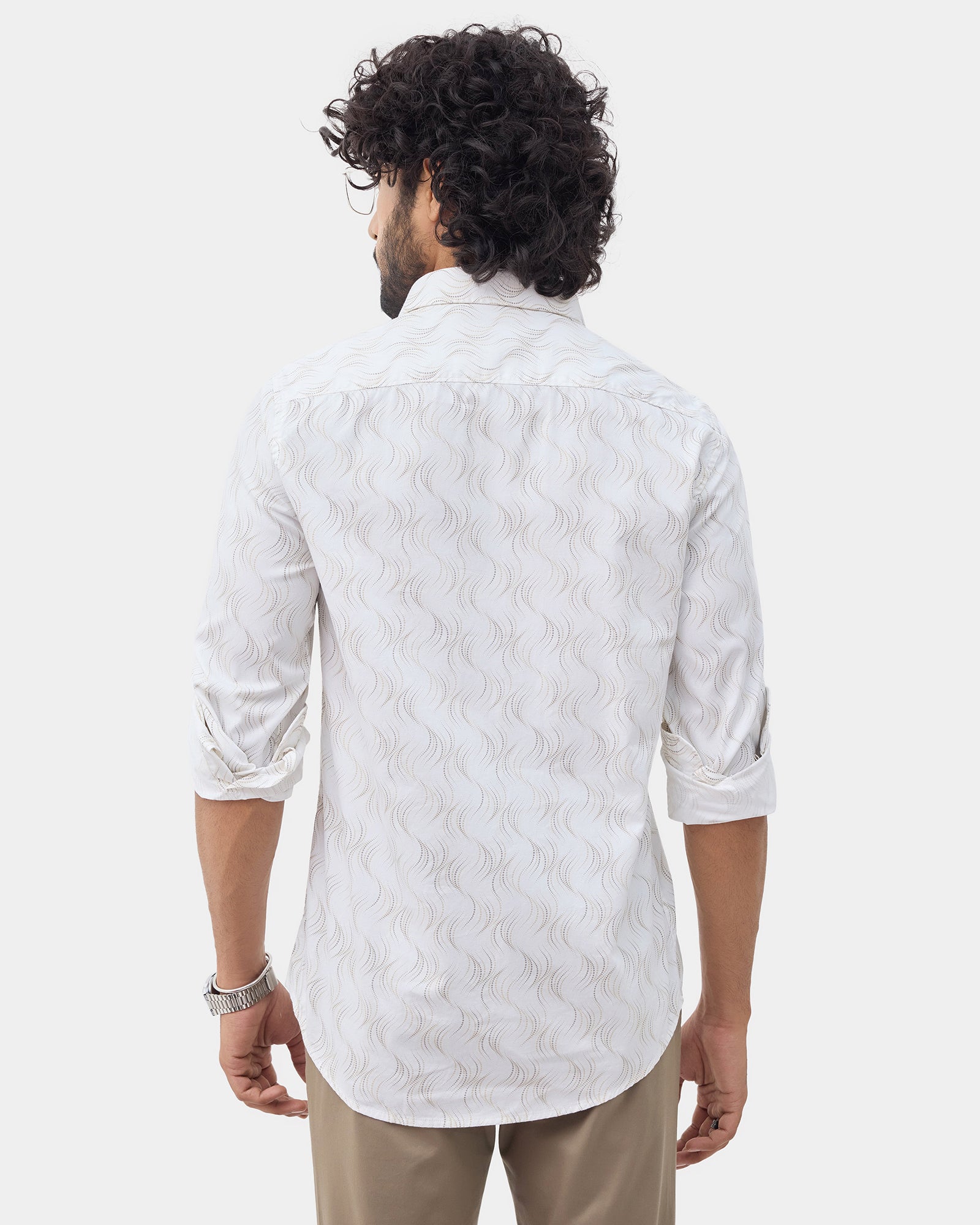 White Printed Shirt - Keno