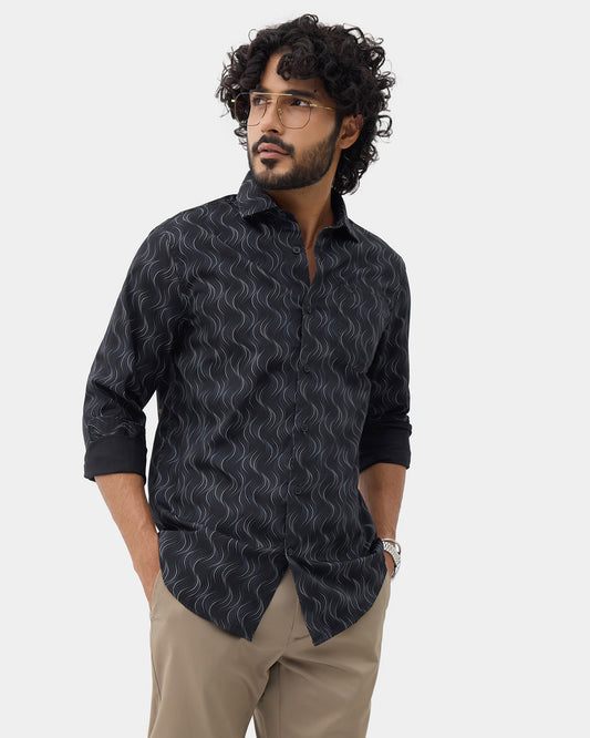 Black Printed Shirt - Keno