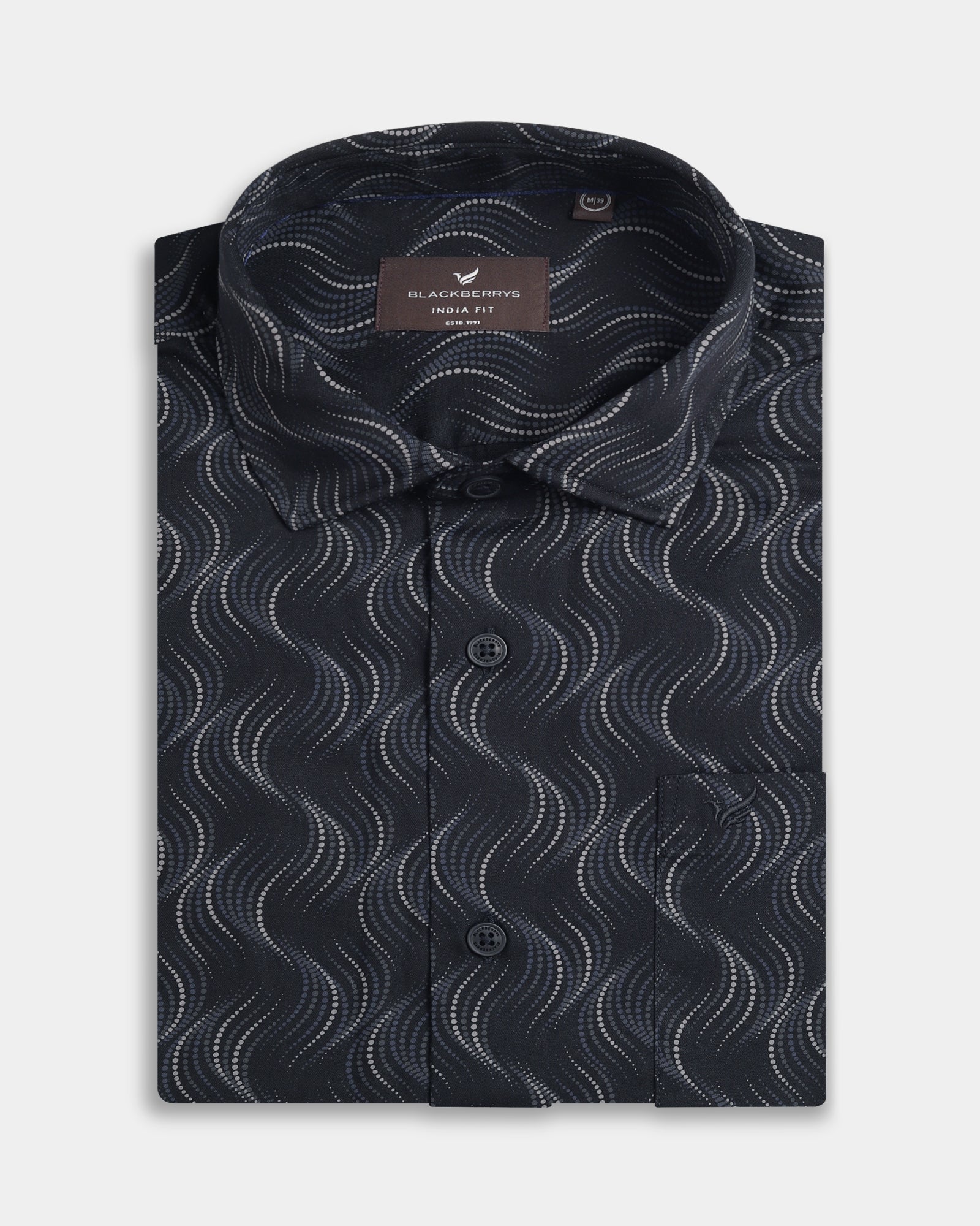 Black Printed Shirt - Keno