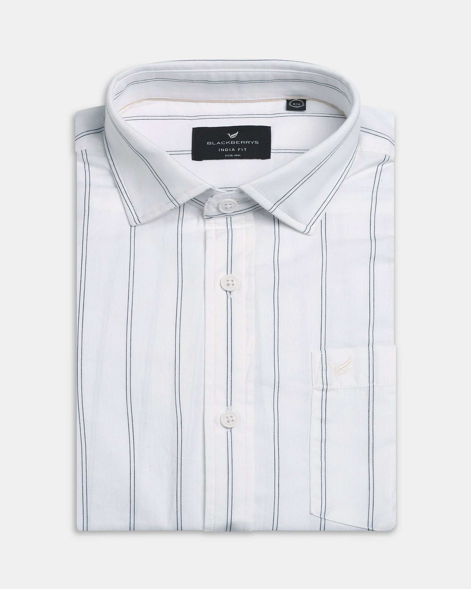 Off White Stripe Shirt - Rosten