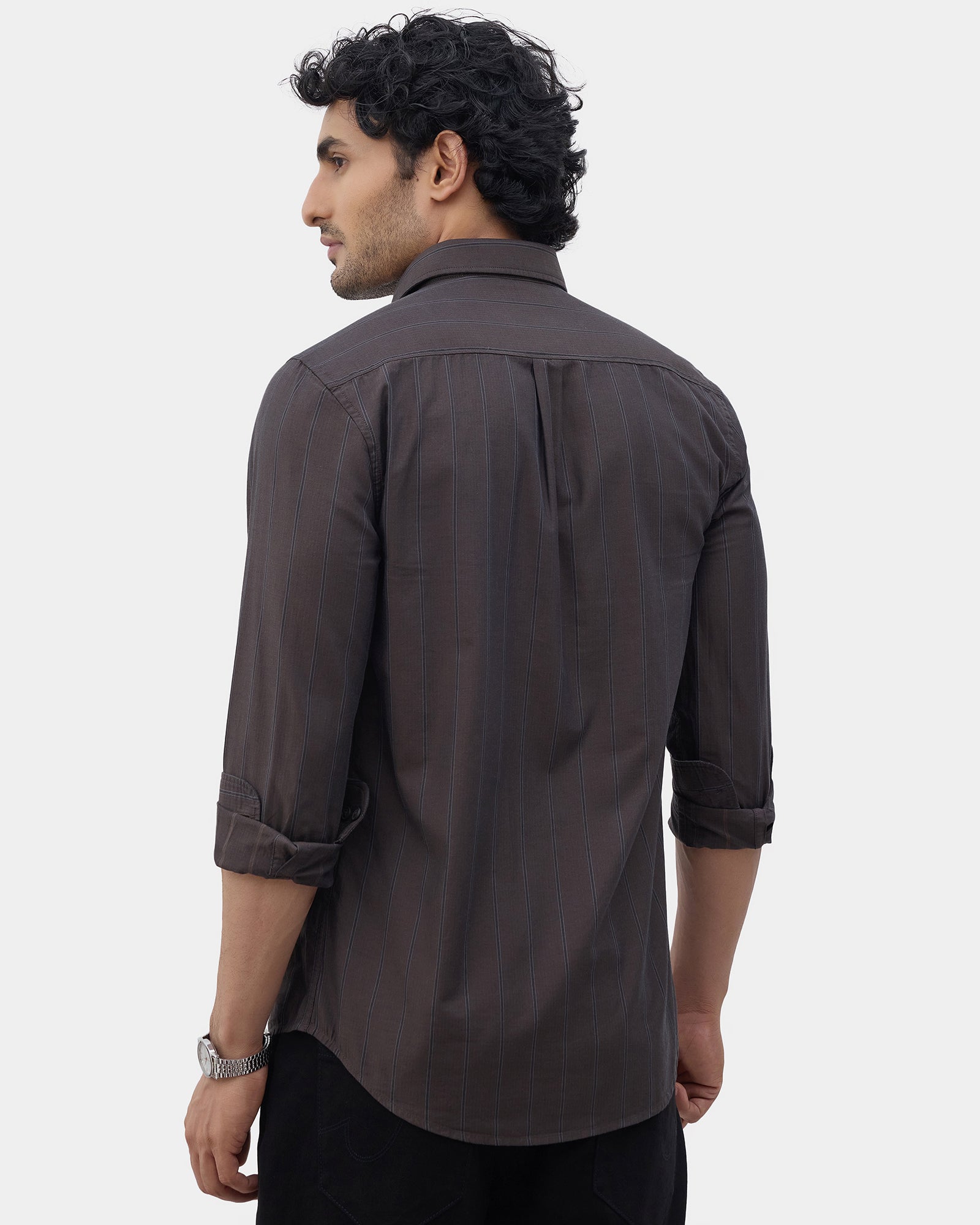 Brown Stripe Shirt - Rosten