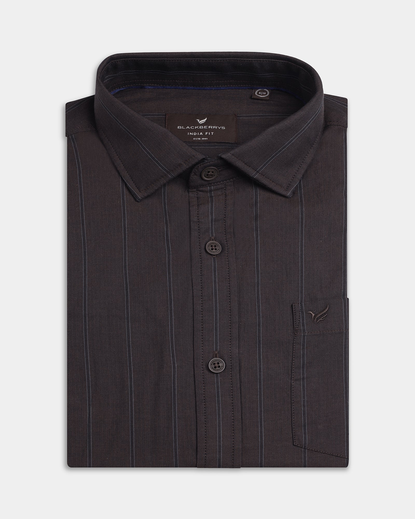 Brown Stripe Shirt - Rosten