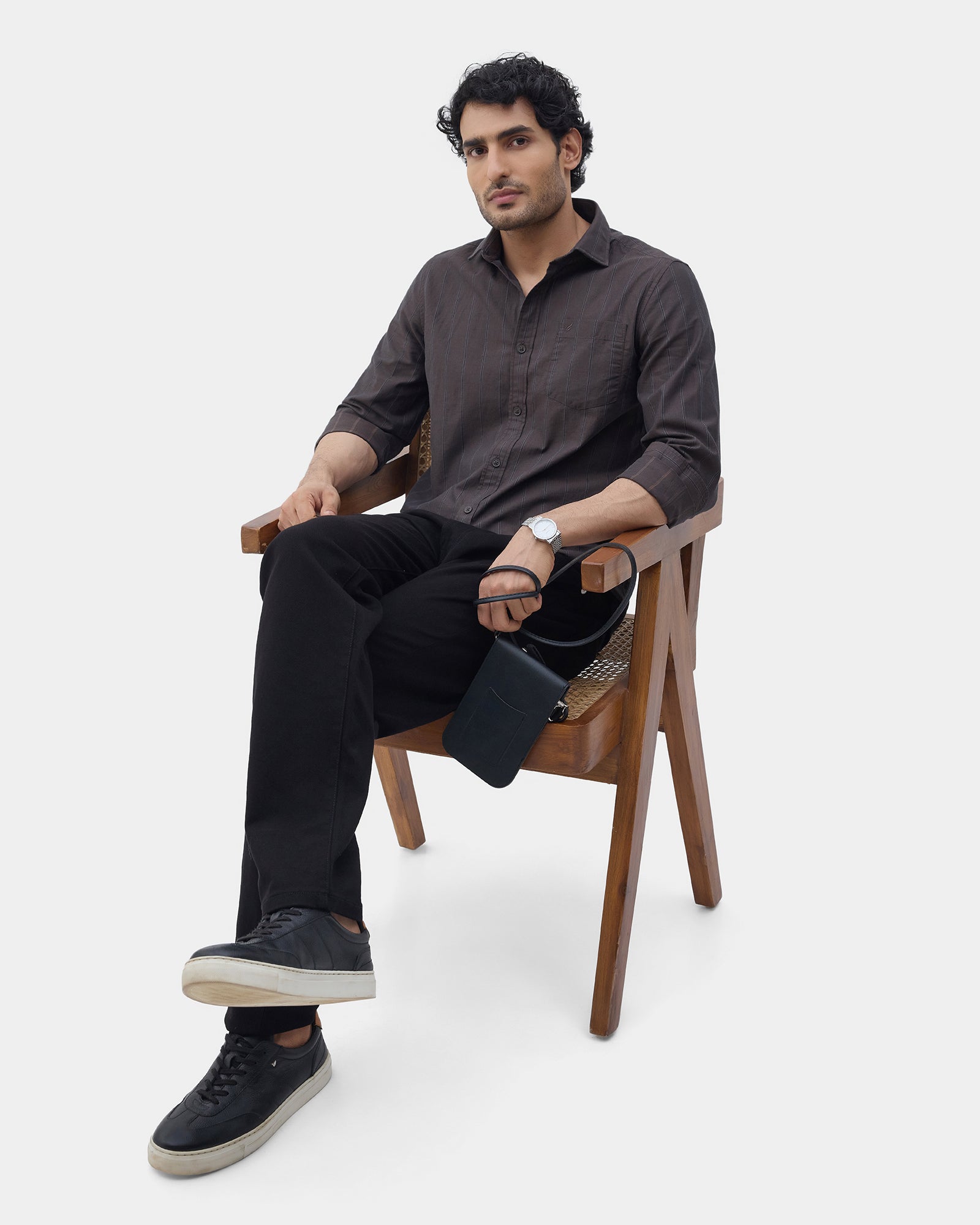 Brown Stripe Shirt - Rosten