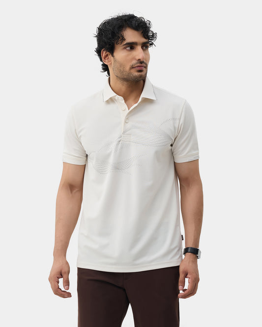 Off White TechPro Printed Polo - Tae