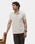 Almond Beige Textured Polo - Lina