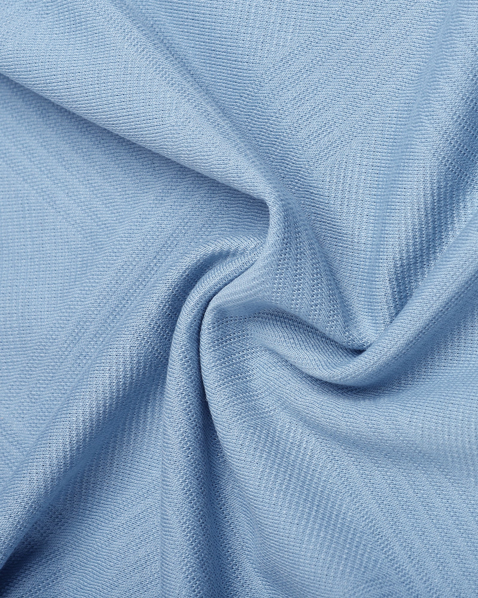Blue Textured Polo - Lina