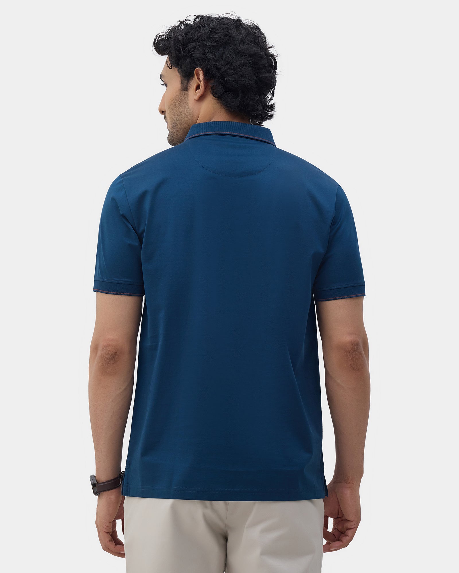Galactic Blue Printed Polo - Pita