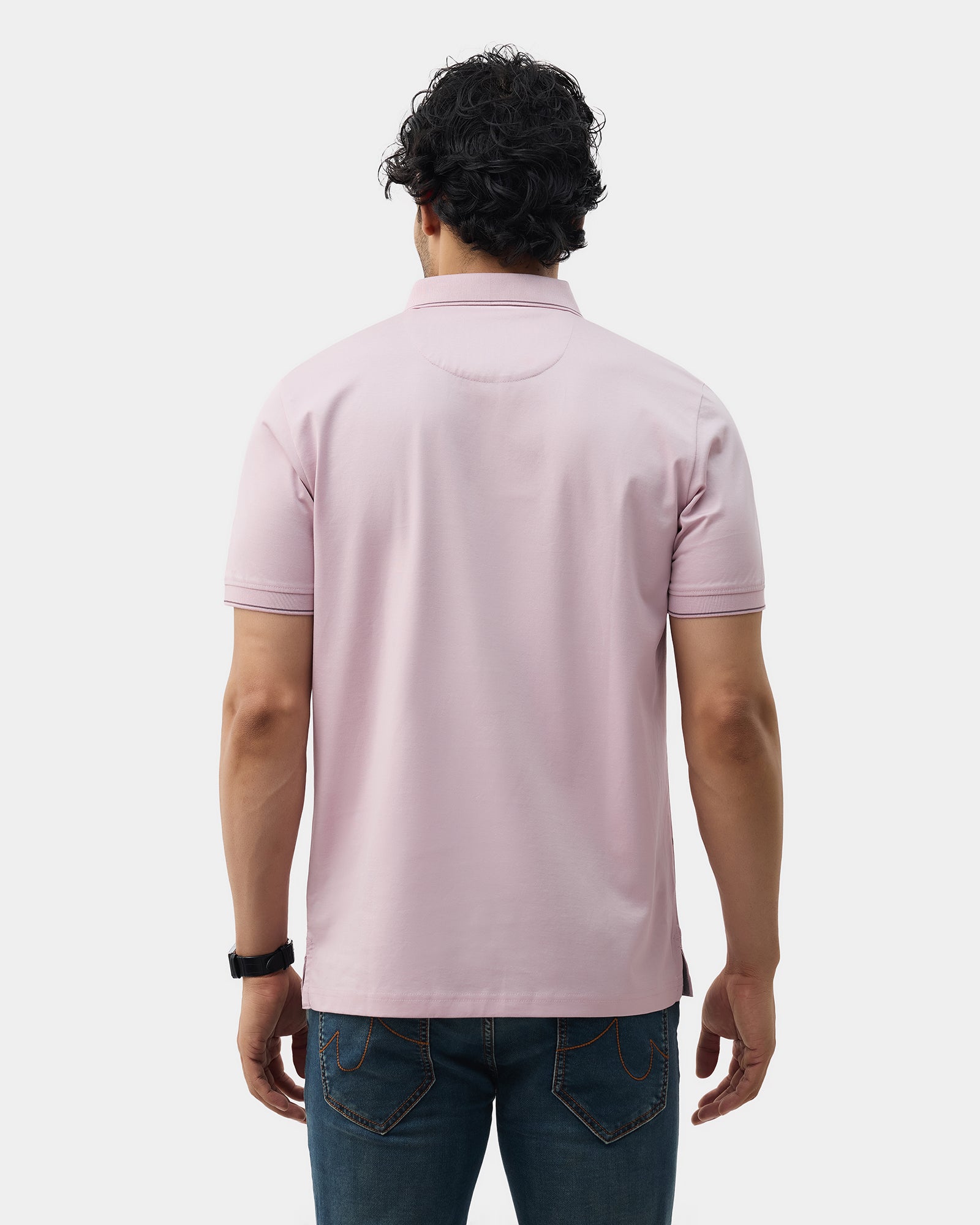 Lilac Printed Polo - Pita