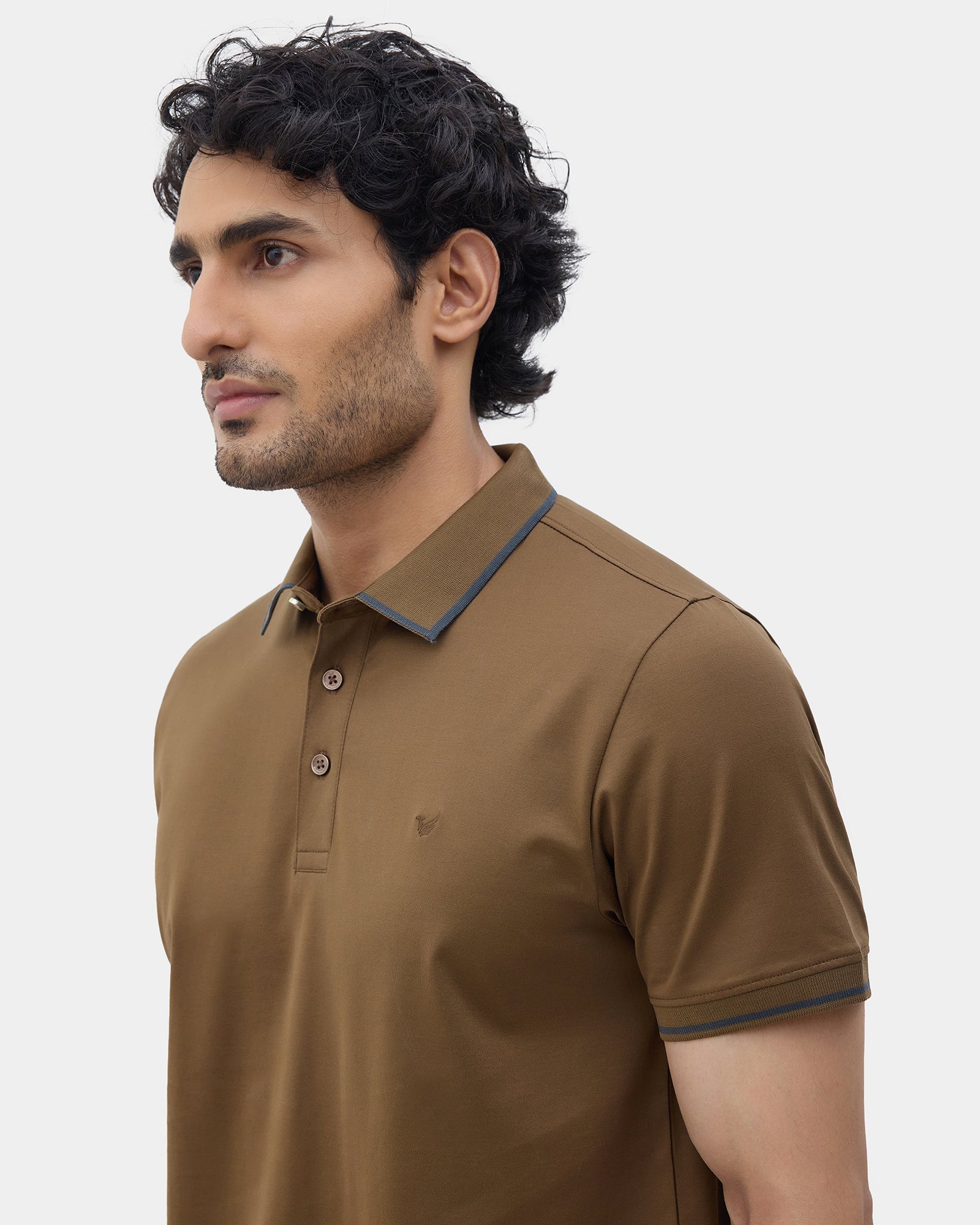 Bear Brown Solid Polo - Ae Ryun