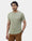 Fern Green Crew Neck Solid T-Shirt - Ginjiro