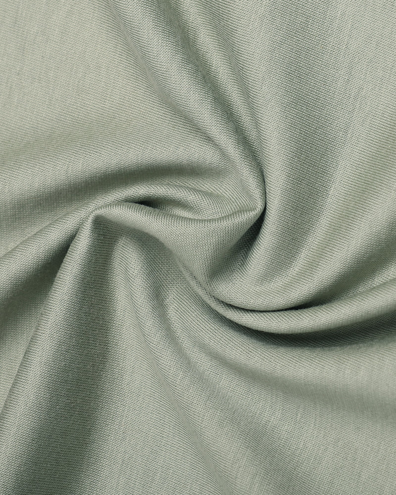 Fern Green Crew Neck Solid T-Shirt - Ginjiro