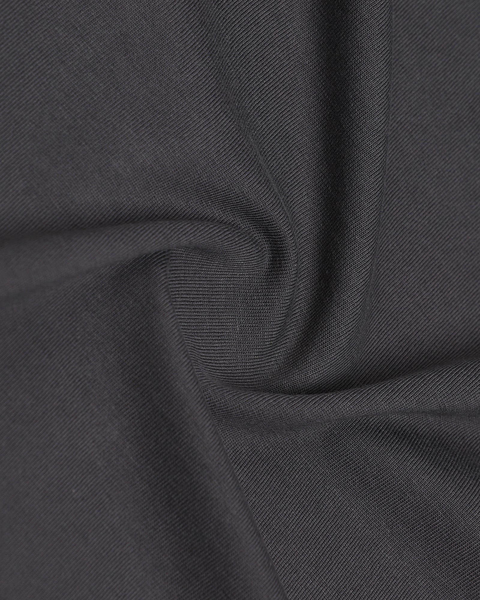 Charcoal Grey Crew Neck Printed T-Shirt - Marimo