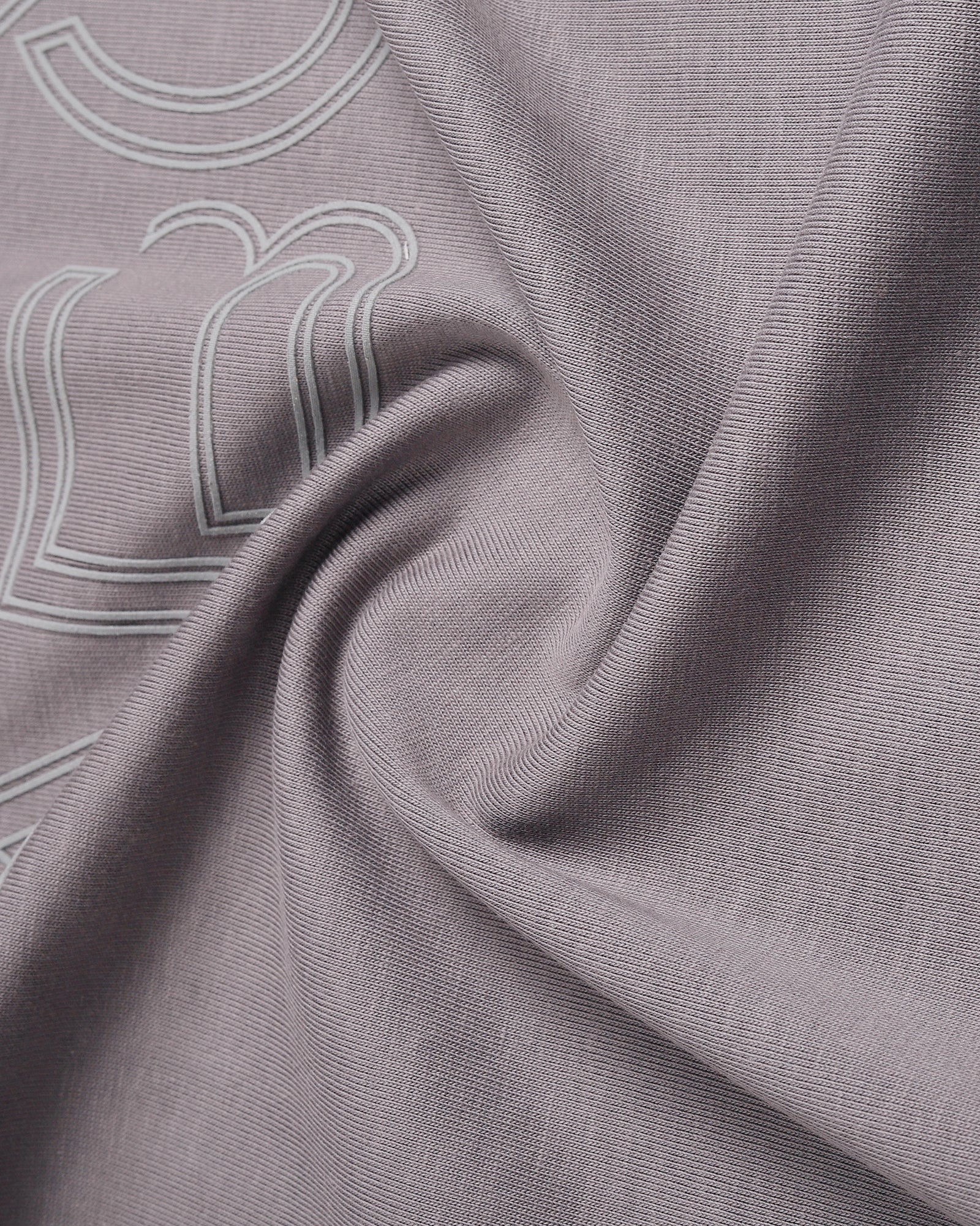 Front Gray Crew Neck Printed T-Shirt - Kamigata
