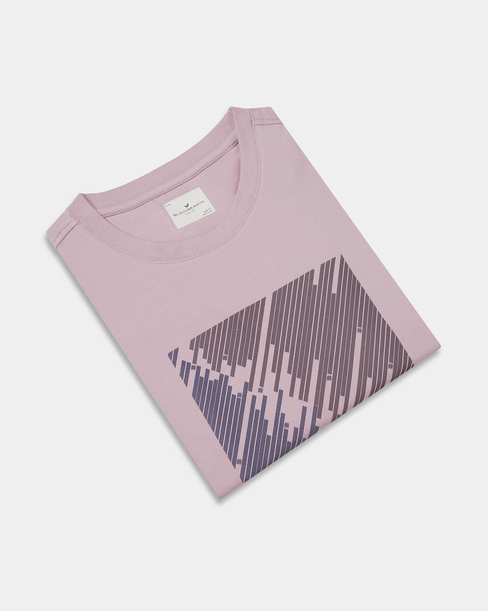 Lilac Crew Neck Printed T-Shirt - Megumi
