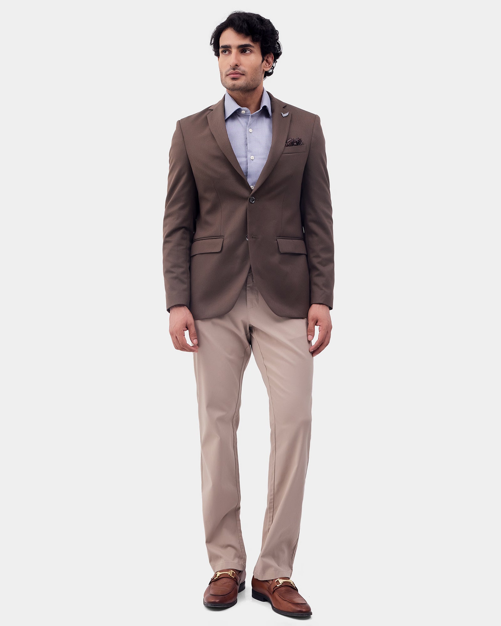 Fawn Textured Khakis - Etna
