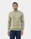 Fern Green Crew Neck Solid Sweater - Mario