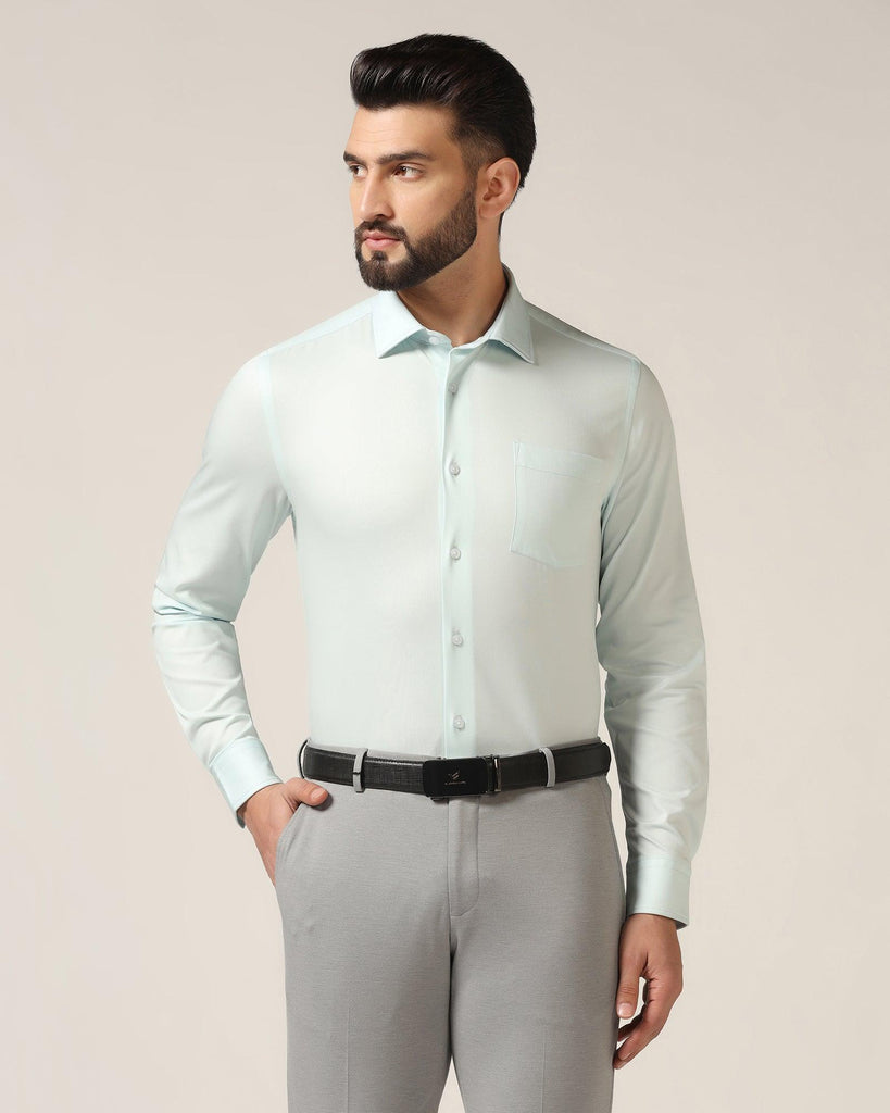 Formal Aqua Solid Shirt - Marco