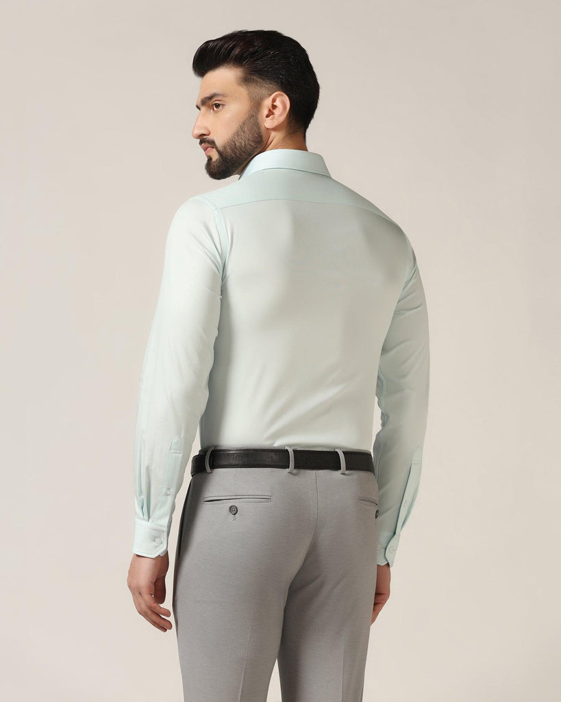 Formal Aqua Solid Shirt - Marco