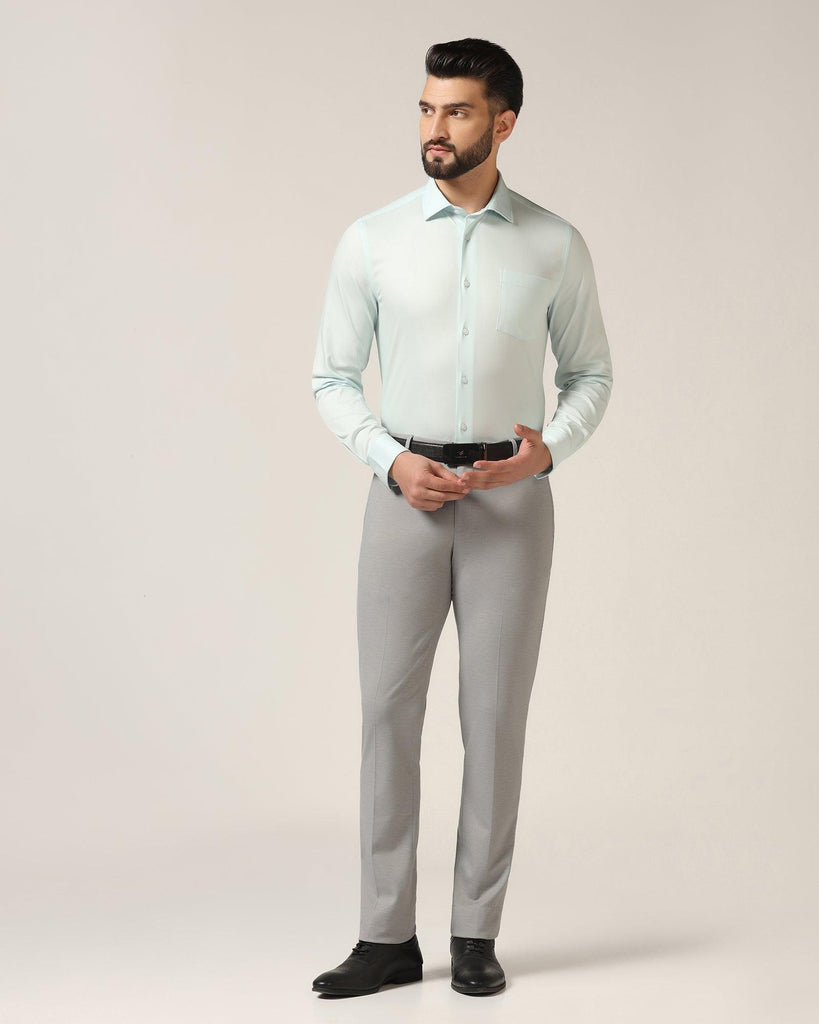 Formal Aqua Solid Shirt - Marco