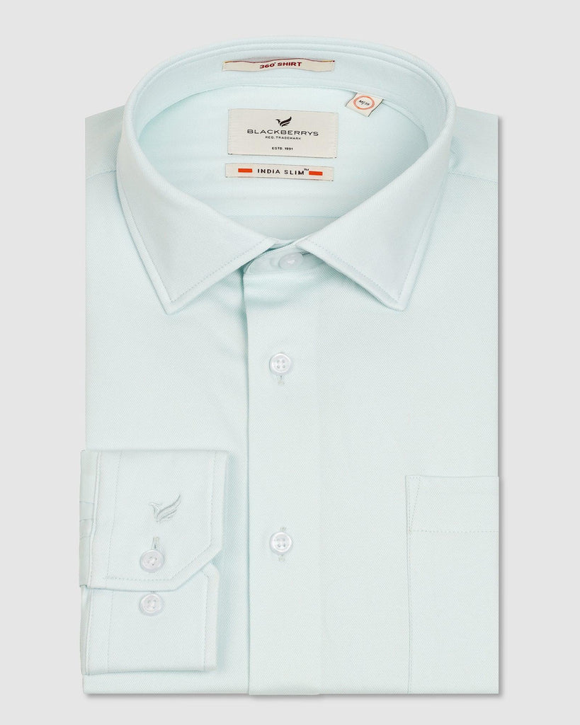 Formal Aqua Solid Shirt - Marco