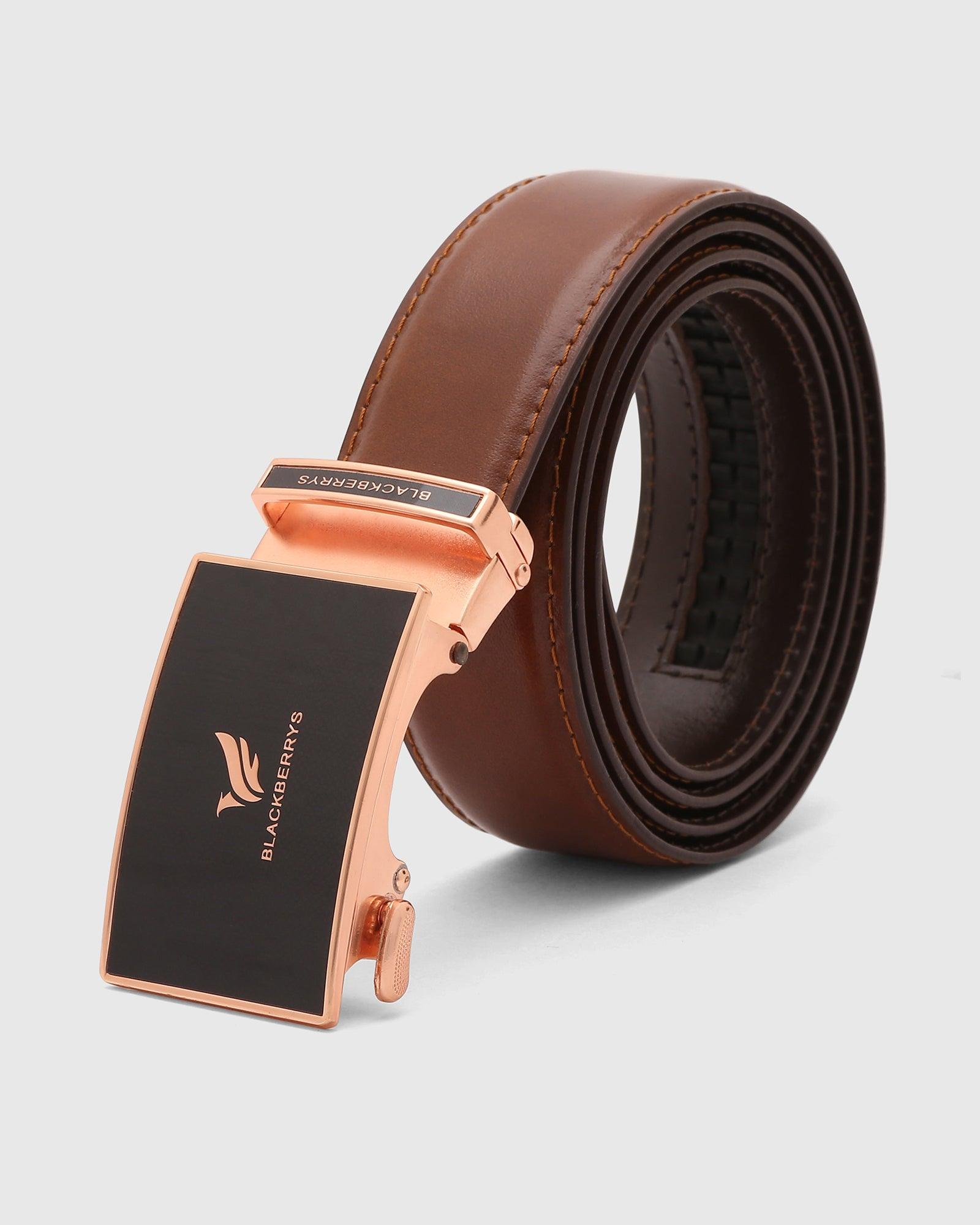 Leather Tan Solid Belt - Quack