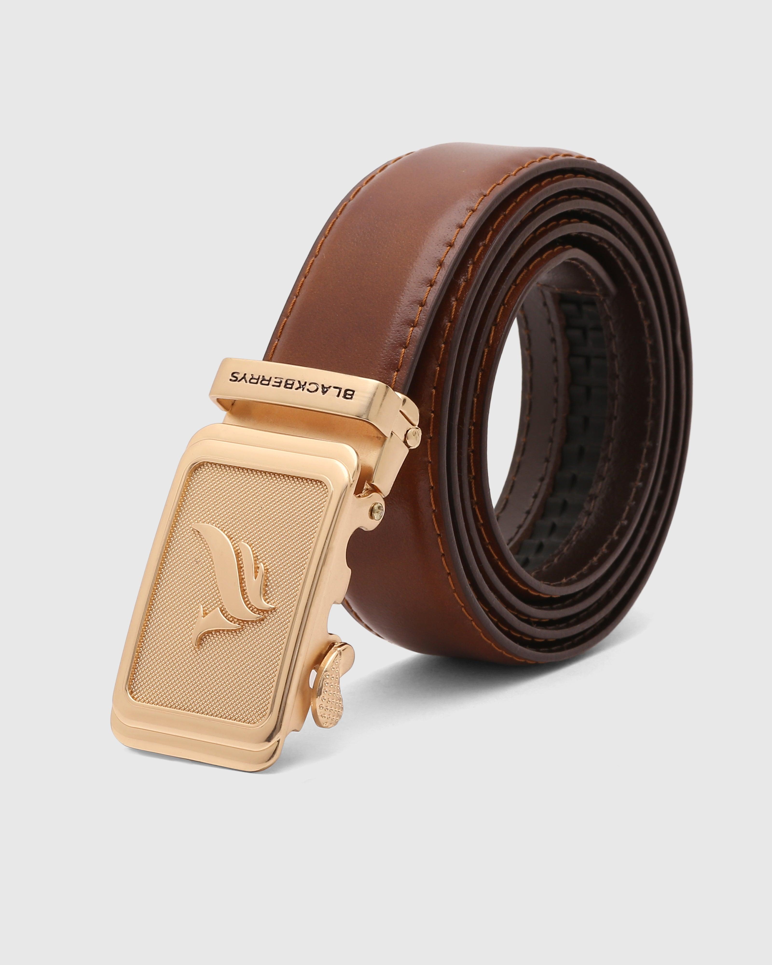 Leather Tan Solid Belt - Quadren