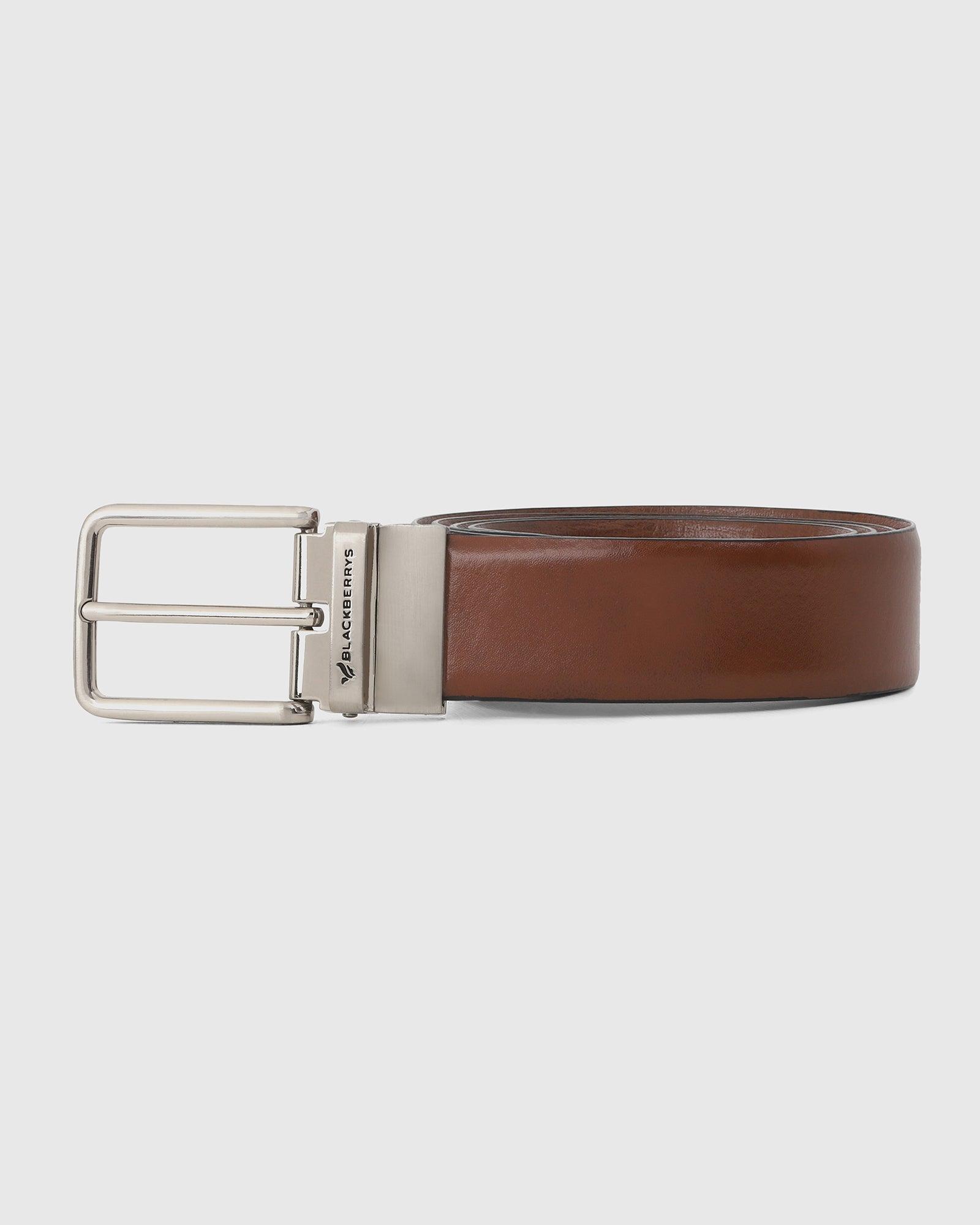 Leather Tan Solid Belt - Quokka