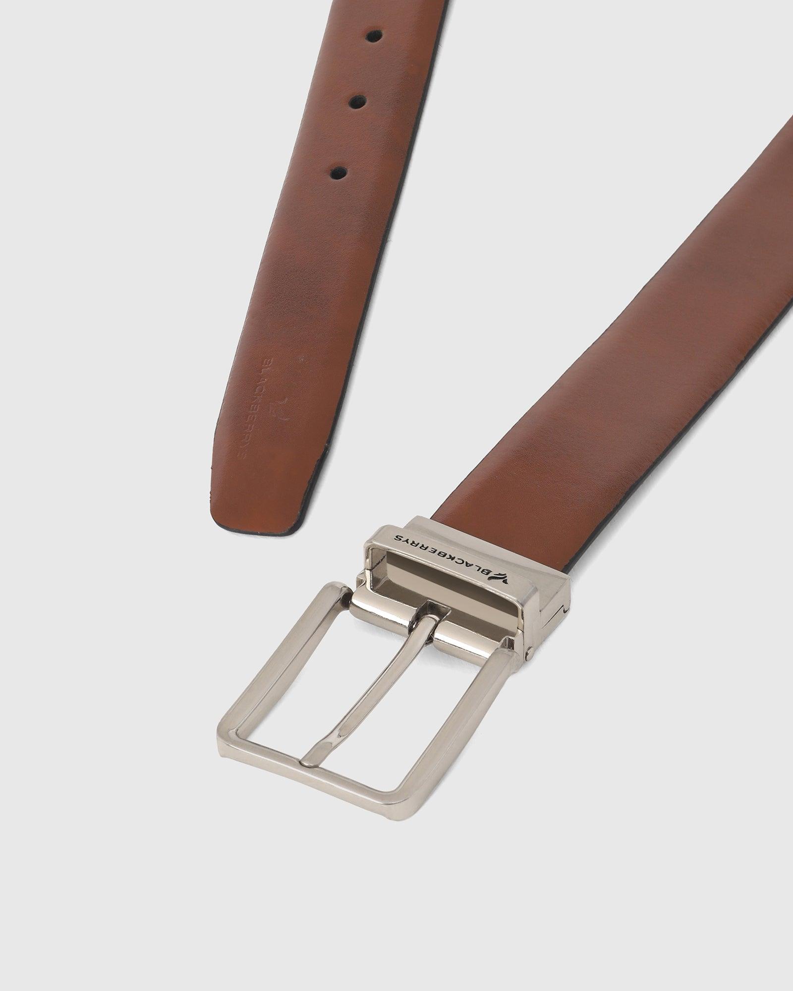 Leather Tan Solid Belt - Quokka