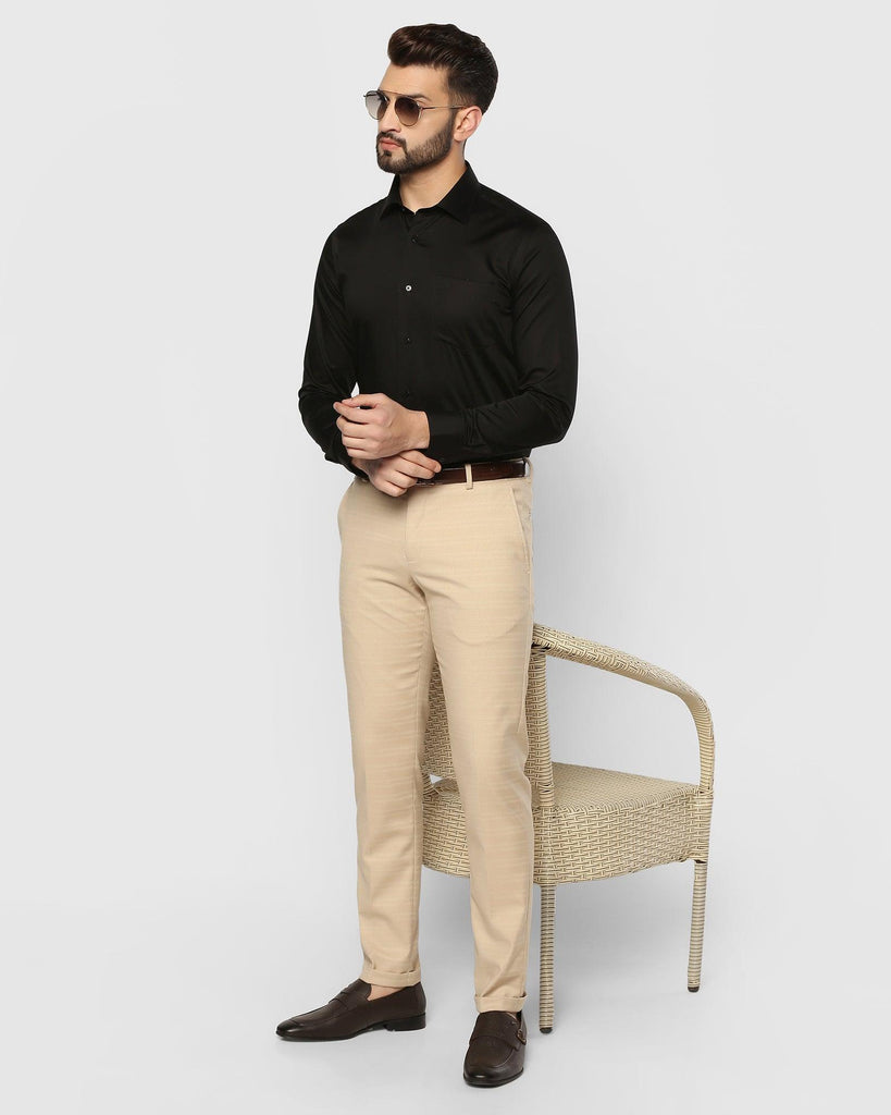 Formal Black Solid Shirt - Dawn