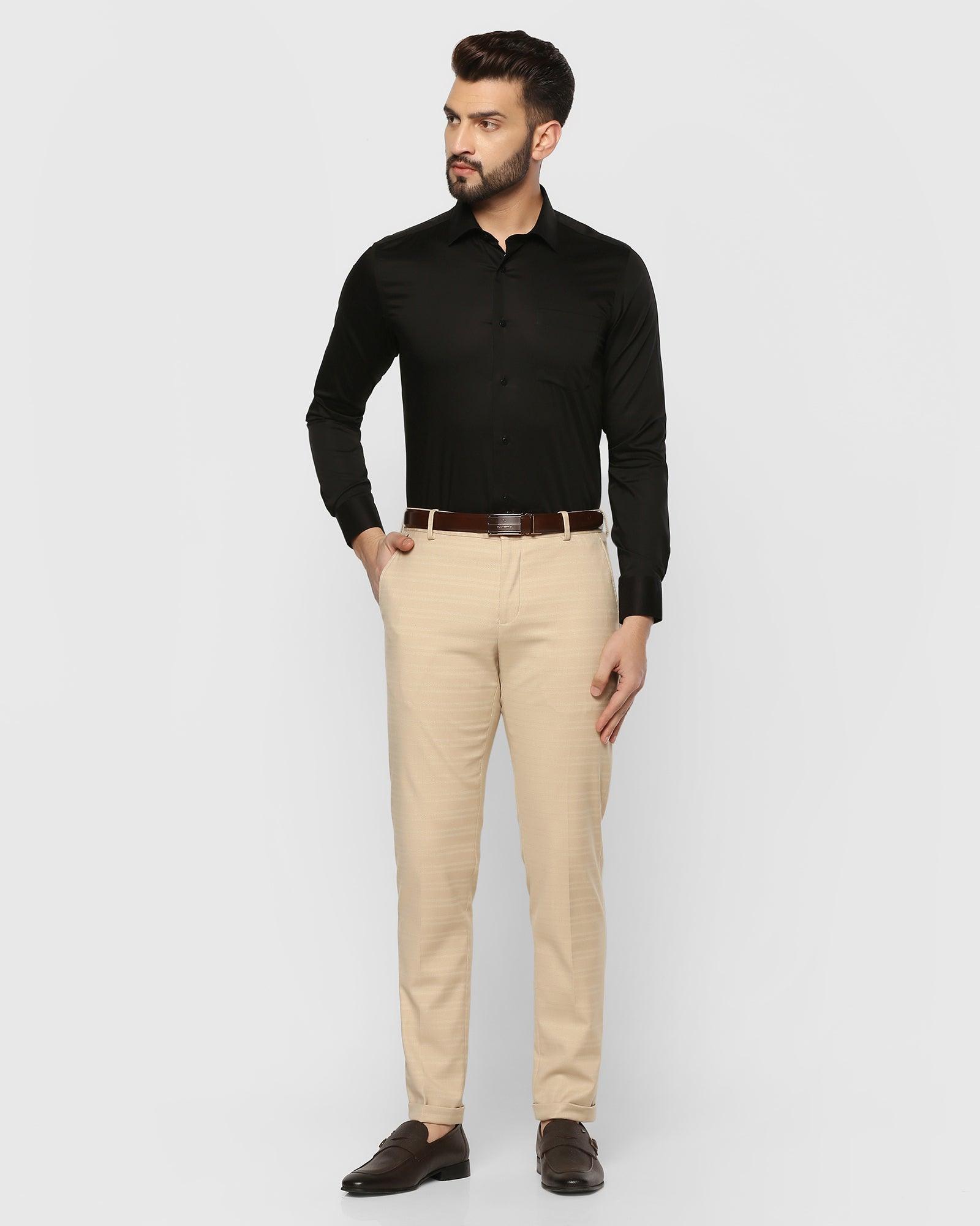 How To Wear Brown Pants With A Black Shirt  Ready Sleek