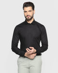 Solid Formal Shirt In Black (Otto) - Blackberrys