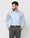 Formal Blue Solid Shirt - Simble