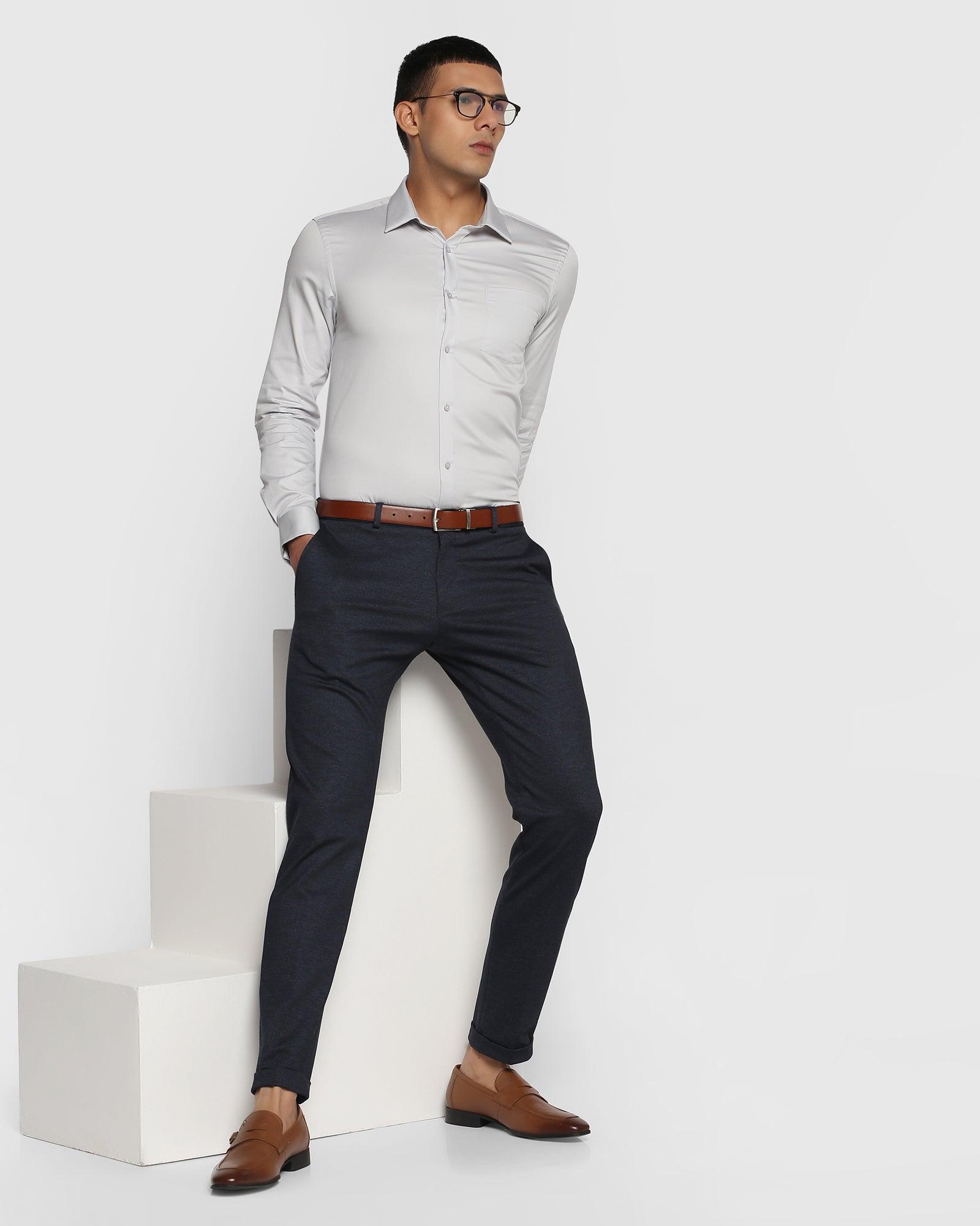 Formal Grey Solid Shirt - Donato