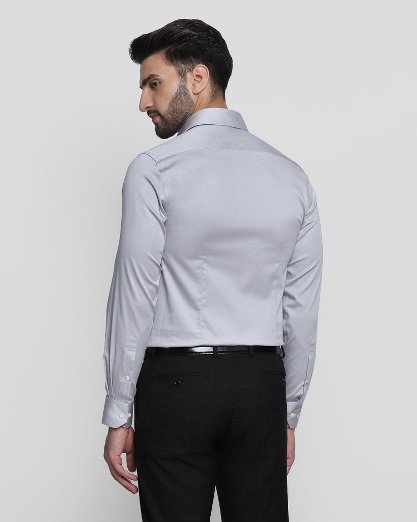 Formal Grey Solid Shirt - Hailor