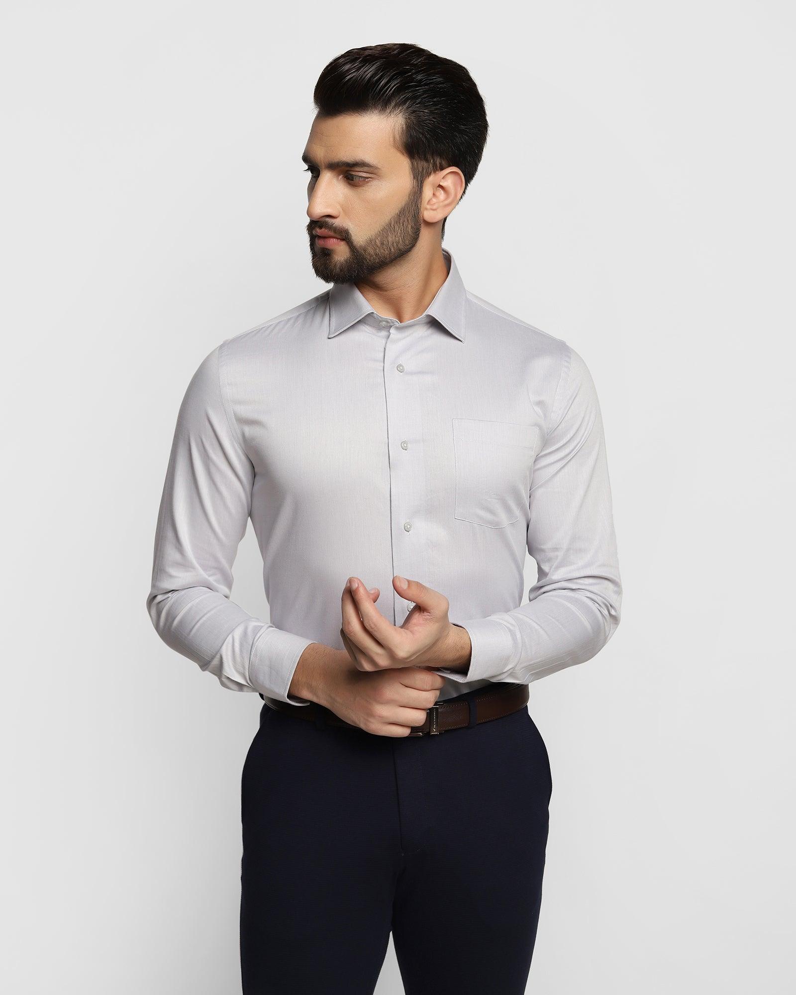 Formal Grey Solid Shirt - Otto