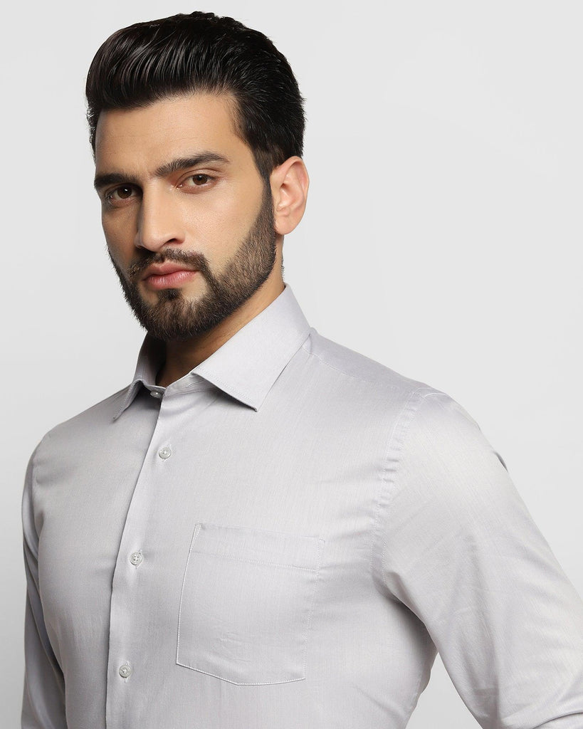 Formal Grey Solid Shirt - Otto