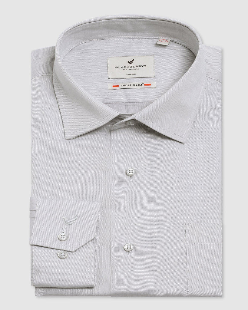 Formal Grey Solid Shirt - Otto