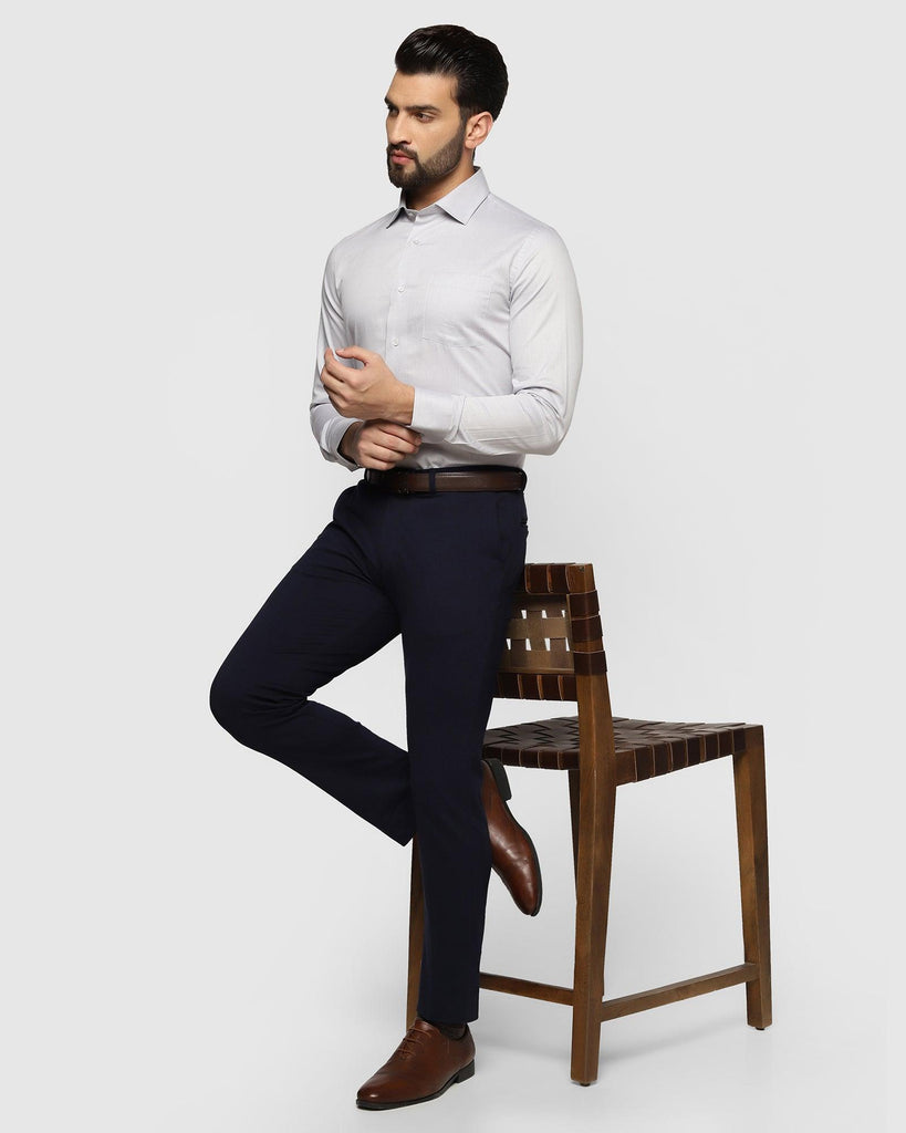 Formal Grey Solid Shirt - Otto