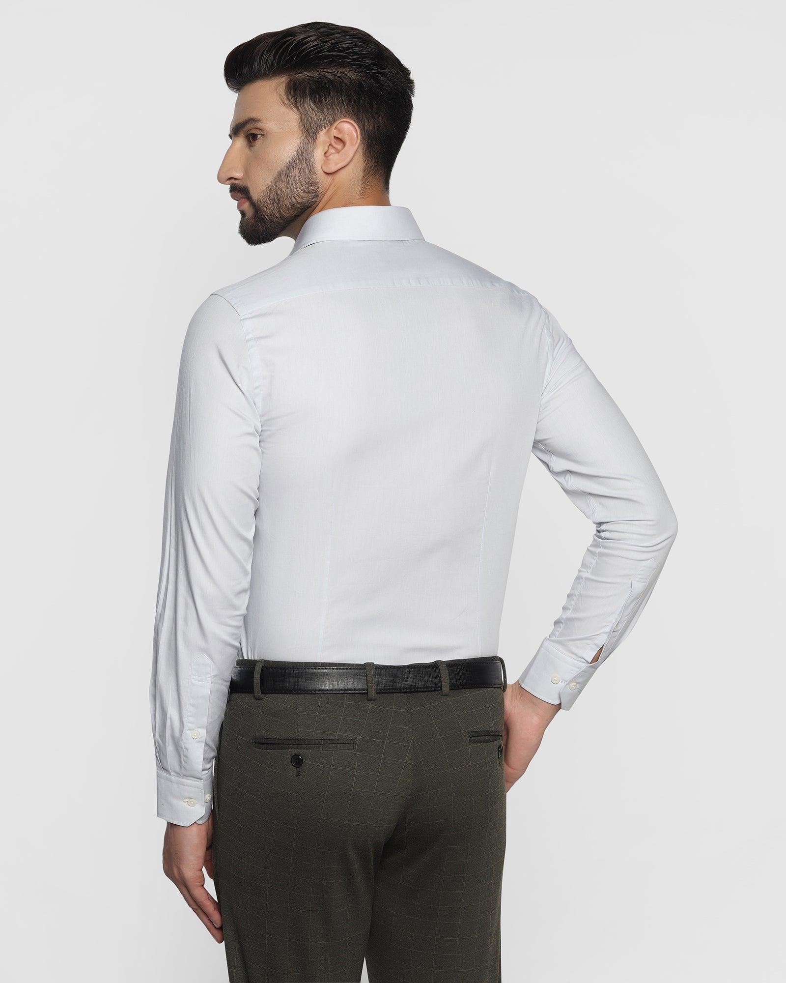 Formal Grey Solid Shirt - Retro