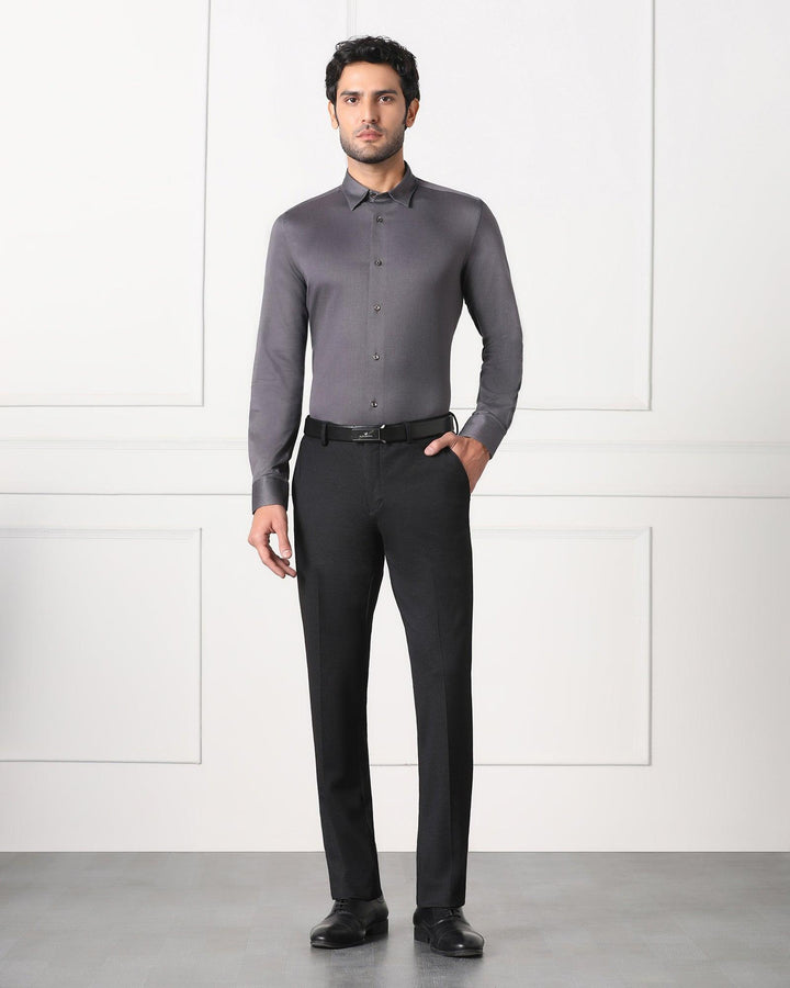 Must Haves Formal Grey Solid Shirt - Silvio