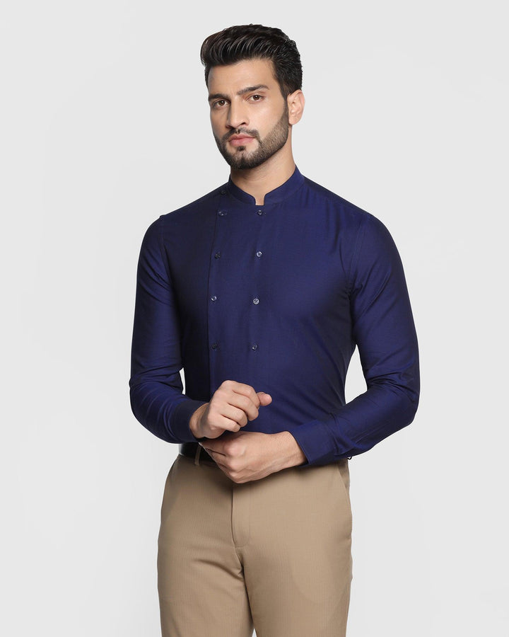 Formal Navy Solid Shirt - Dune