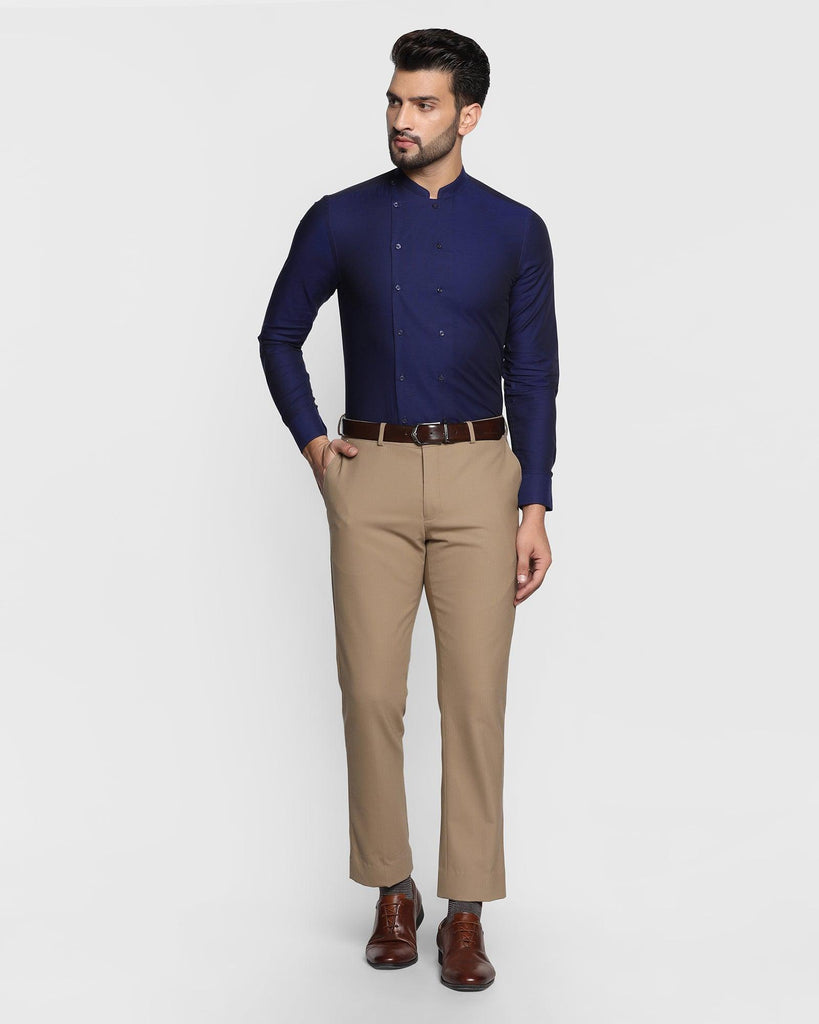 Formal Navy Solid Shirt - Dune