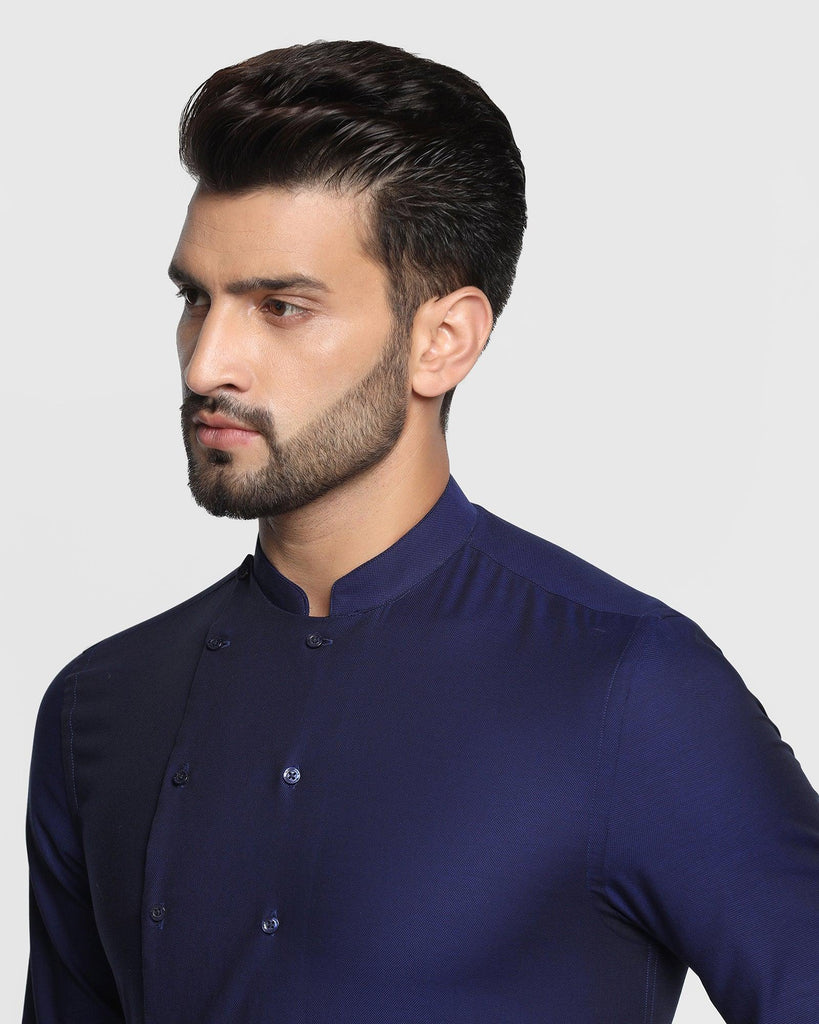 Formal Navy Solid Shirt - Dune