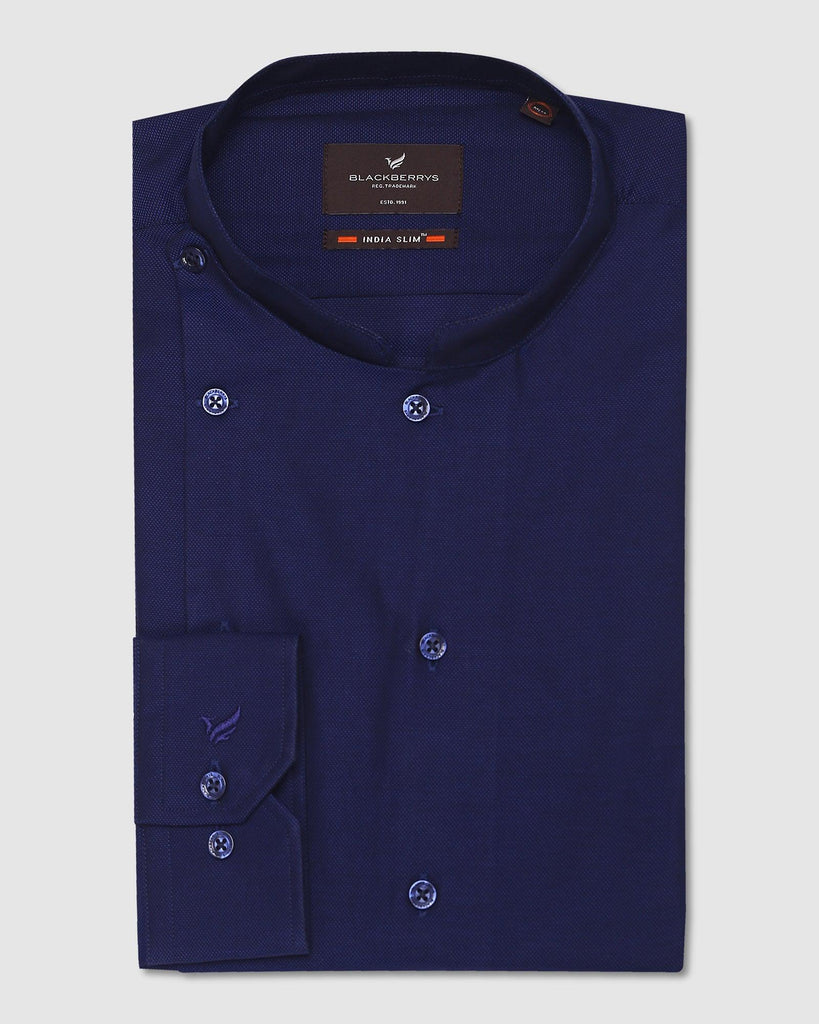 Formal Navy Solid Shirt - Dune