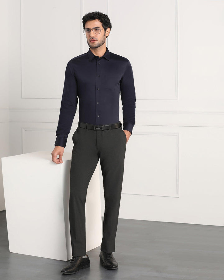 Must Haves Formal Dark Navy Solid Shirt - Sailor