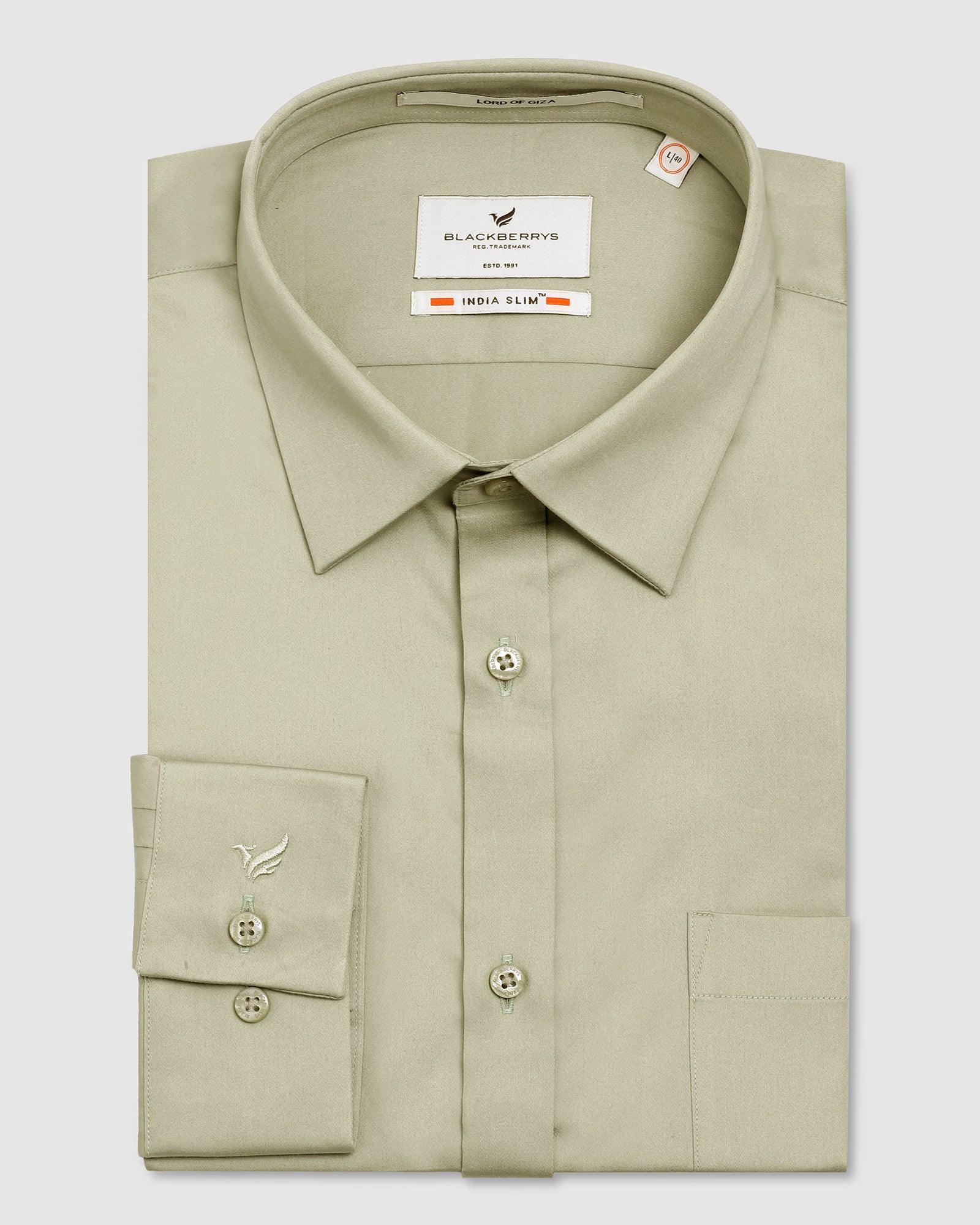Formal Olive Solid Shirt - Donato