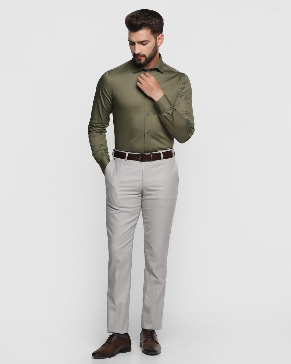 Formal Shirt In Olive (Tuscan)