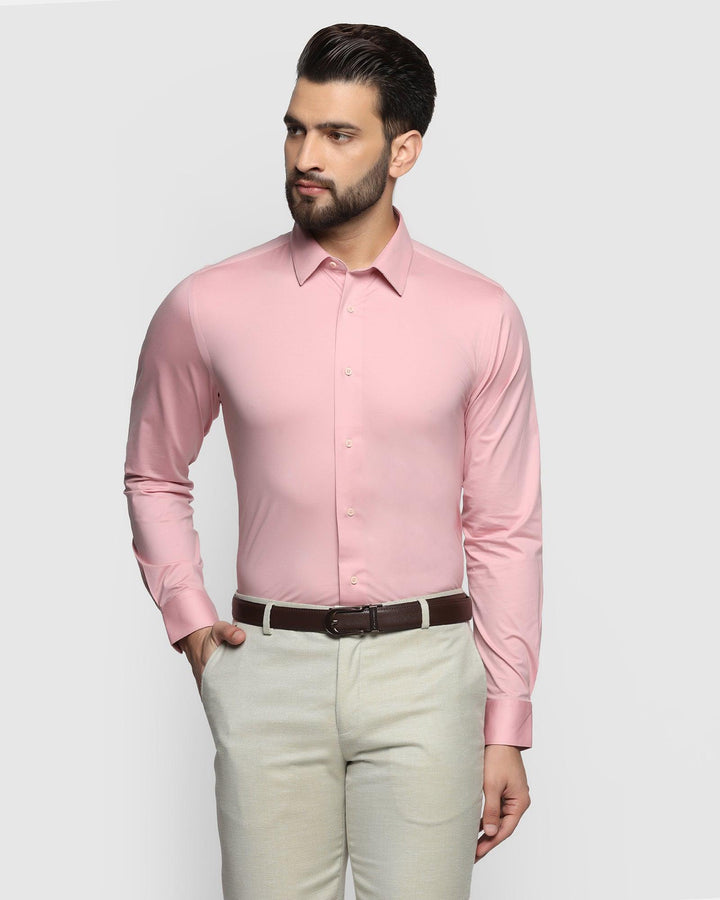 Formal Pink Solid Shirt - Jean