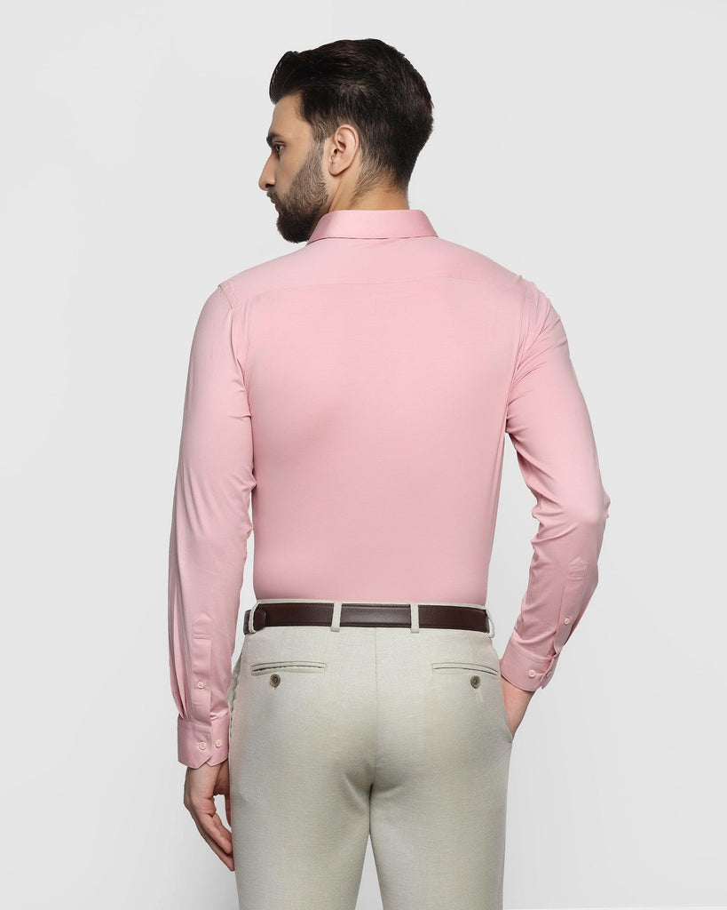 Formal Pink Solid Shirt - Jean