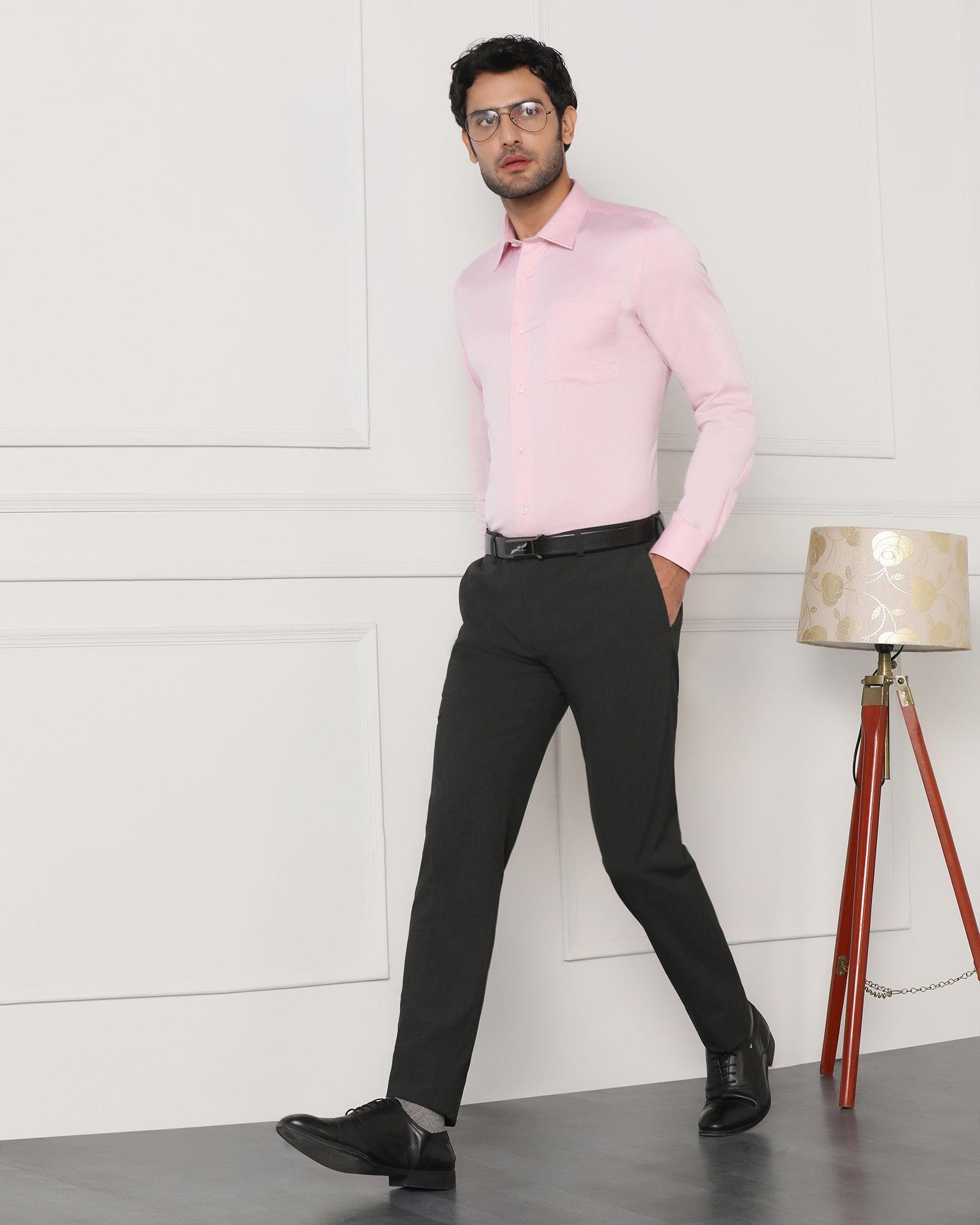Must Haves Formal Pink Solid Shirt - Samuel